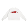 Essential Fleece Mock-Neck Crew Sweatshirt