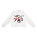 Essential Fleece Mock-Neck Crew Sweatshirt