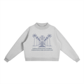 Essential Fleece Mock-Neck Crew Sweatshirt